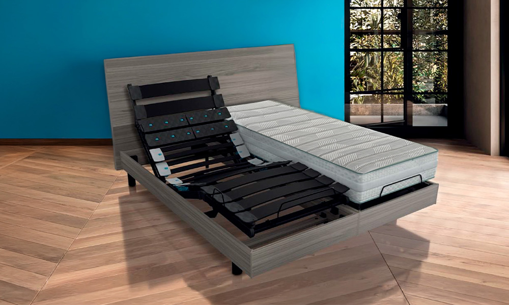 Literie électrique matelas + sommier 2 x 80 x 200 cm